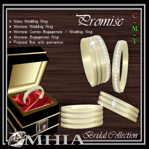 Promise gold - Wedding Ring Set [BOXED]