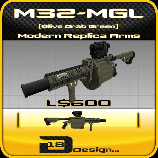 ::D18:: M32 MGL (Olive Drab)