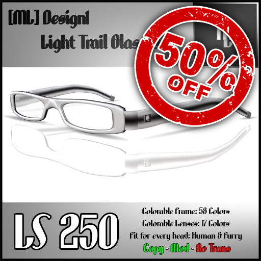 [ML] Design1 Light Trail Glasses 50% OFF