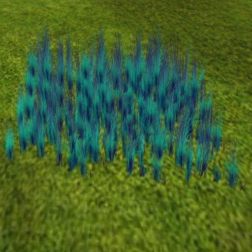 Cyan grass by WolfSong