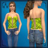 Yellow Plaid Corset (PG)
