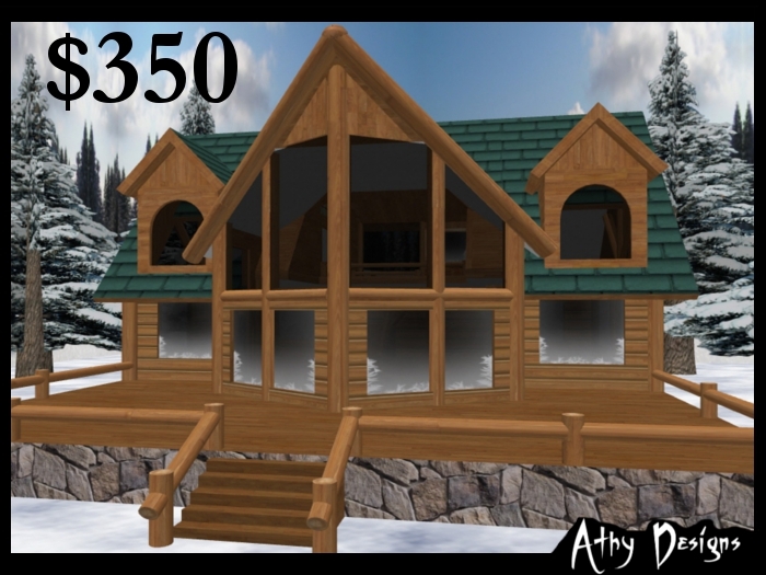 Athy Designs - Cozy Timber Ridge Cabin Log Cabin Ranch House