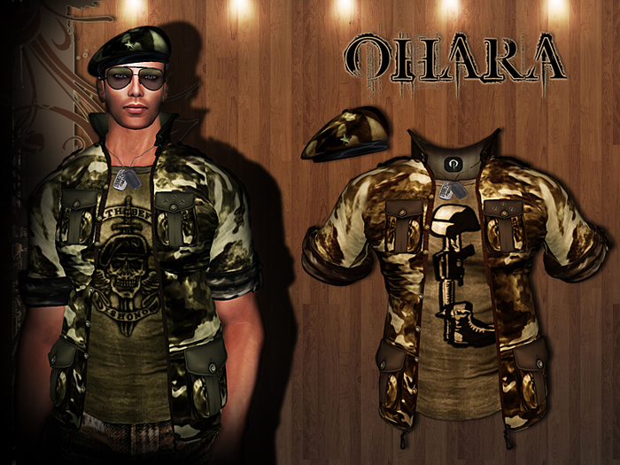 **OHARA-Sand Camo Jacket **