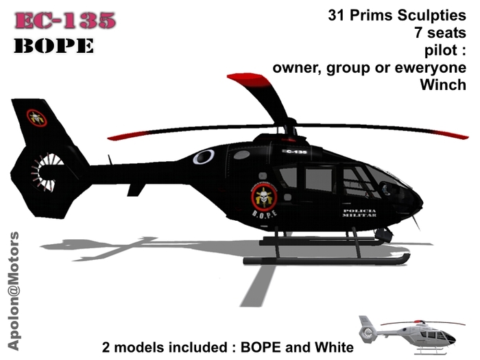 Helicopter EC-135 BOPE( Inspired by Eurocopter )