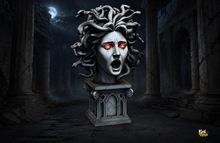 Medusa Statue – Mythical Gorgon Bust Sculpture Decor