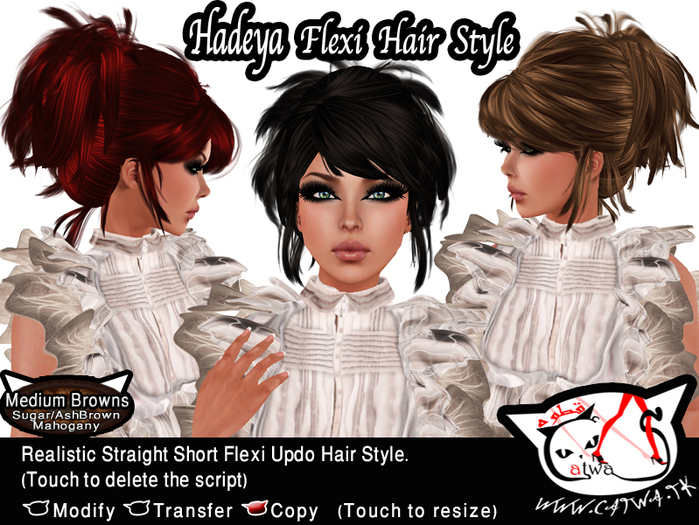 ^;^CaTwA^;^ Hadeya Hair/Medium Browns