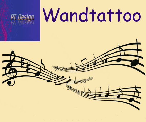 PT Wandtattoo "Noten 1"