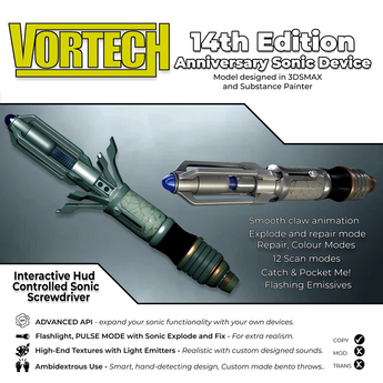 14th Doctors Sonic Screwdriver product image