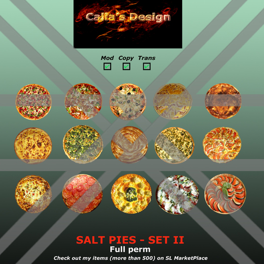 Salt pies - Set II - Full perm
