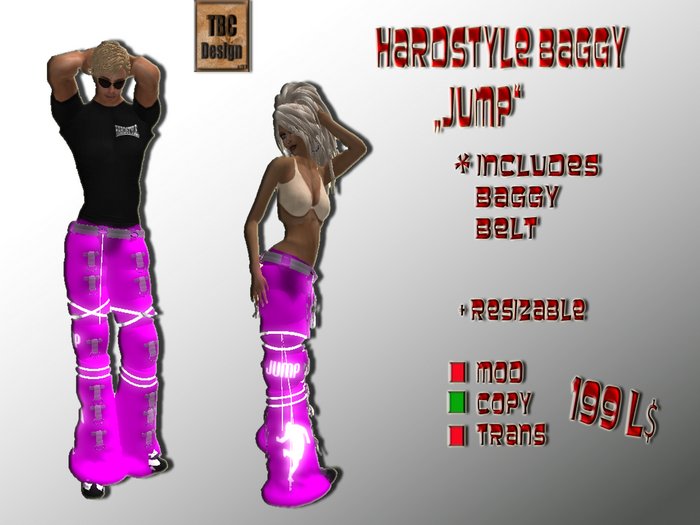 .:TBC Design:. Hardstyle Baggy JUMP - Pink