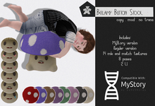 .LMNOP. Bellamy Button Stool