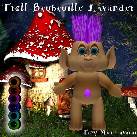 Troll Beubeuille Lavander Hairs tiny micro avatar