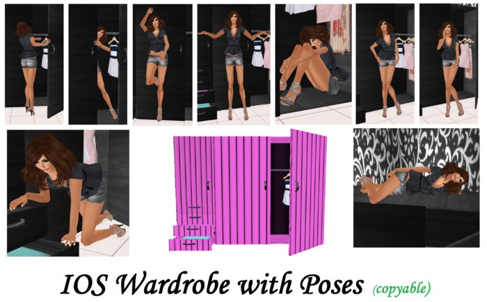 IOS Wardrobe with Poses Pink