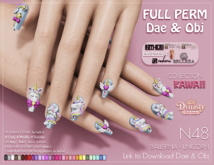 Dynasty - Nails BENTO Ballerina Short UNICORN N48