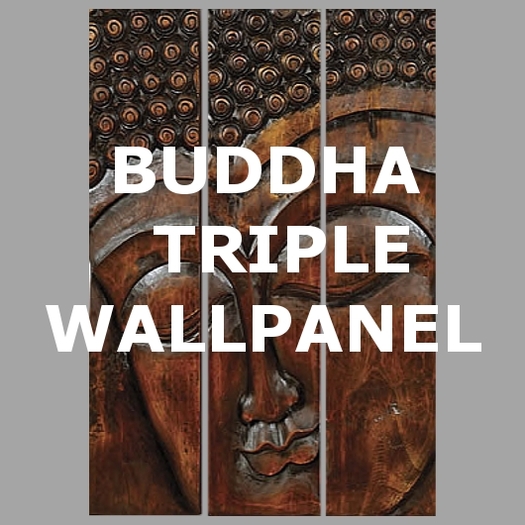 Buddha triple wall panel - texture