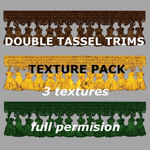 Double tassel trims - texture pack