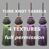 Turk knot tassels - textures