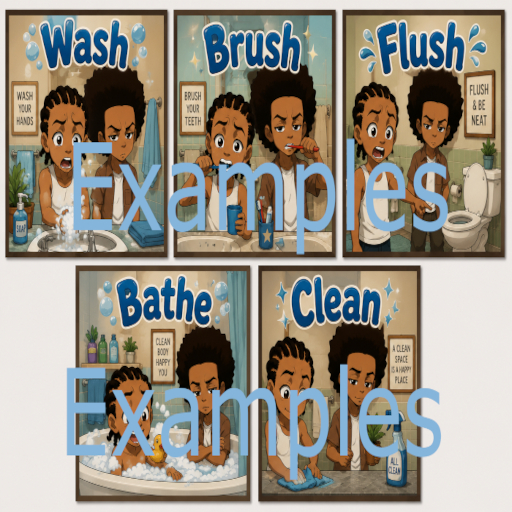 !boondocks bathroom art