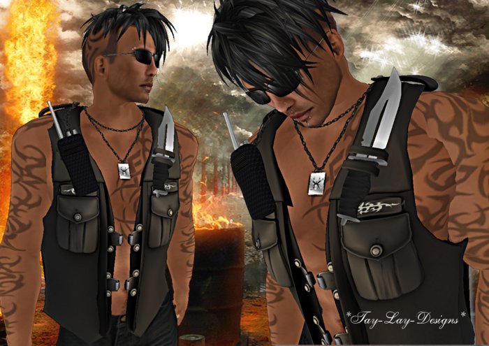 *Tay-Lay-Designs !!! Necklace+Sculptie-Veste