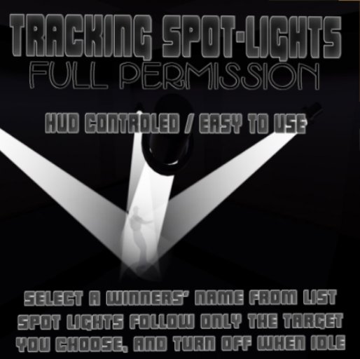 Tracking Spotlights (13 prims)