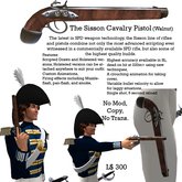 Sisson SPD Cavalry Pistol (Walnut)
