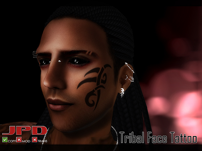 J.P.D Tribal Face Tattoo