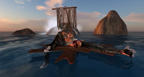 Second Life Marketplace - Raft-Old-Distressed