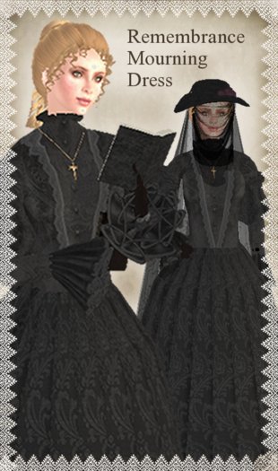 Remembrance Victorian Mourning Dress