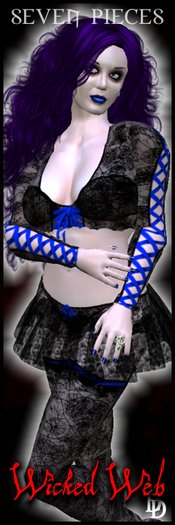 Dare Designs: Wicked Web - blue