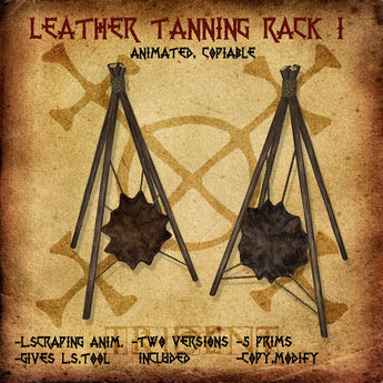 Second Life Marketplace - Leather Tanning Rack I