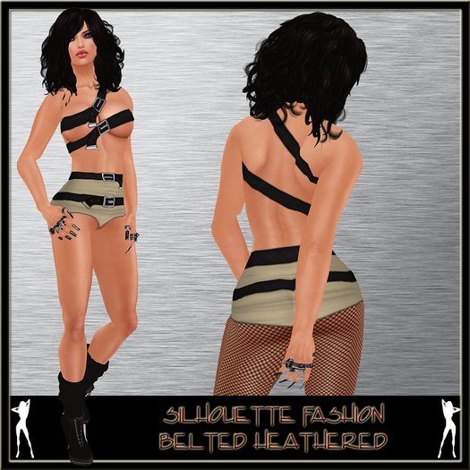 + Silhouette + Belted - Heathered