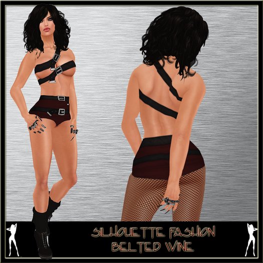 + Silhouette + Belted - Wine