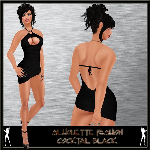 + Silhouette + Cocktail - Black