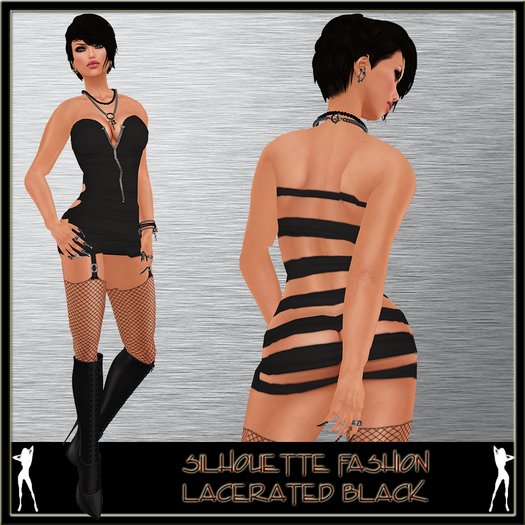 + Silhouette + Lacerated - Black