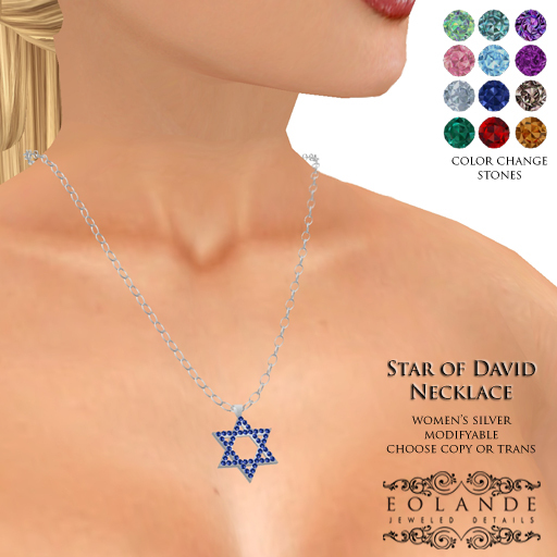 Eolande's Star of David Necklace - women's silver (boxed)
