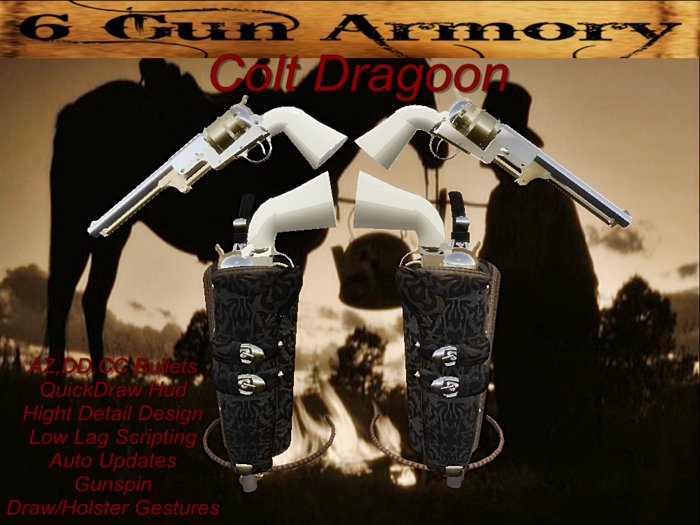 Colt Dragoon's Silver/Gold Duals -20.0AZ- (Boxed)