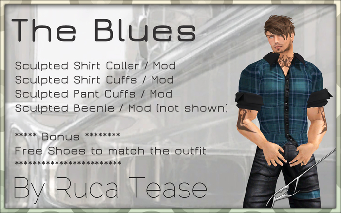 Sexy Mens Wear - Mens Outfit ~ The Blues ~ by Ruca Tease -- \(-_-)/ -- BAG