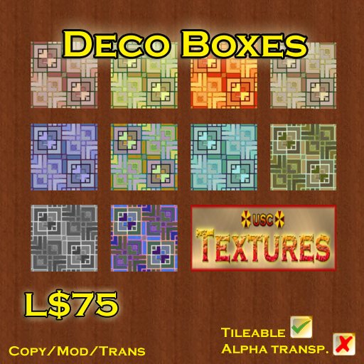 USC Textures - Deco Boxes