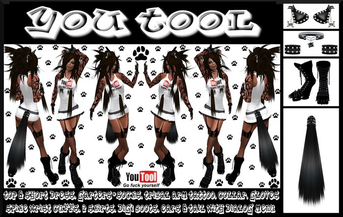 T&C You Tool Neko Outfit (Punk/Urban/Grunge/sarcastic)