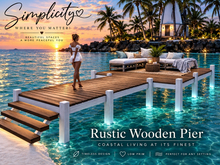 Rustic Wooden pier 4 prims!