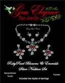 Gem Elegance Ruby Pearl Blossoms Silver  Necklace & Earring Set