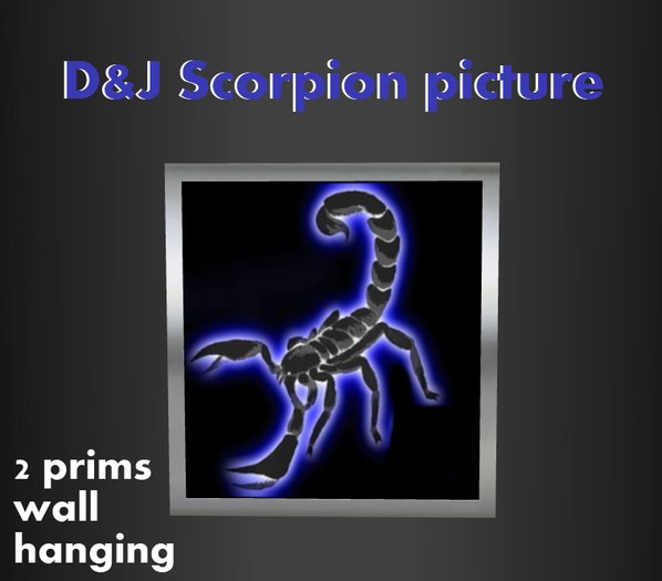 D&J Scorpion wall hanging (boxed)