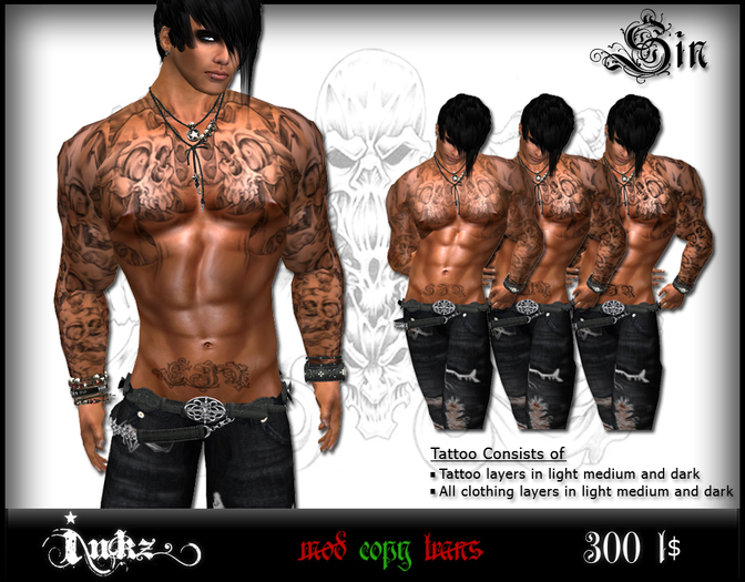 ℹƝƘZ★Tattoos - SIN Boxed