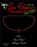 Gem Elegance Men's Bone Bead Bubinga Choker
