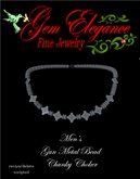 Gem Elegance Men's Gun Metal Bead Chunky Choker