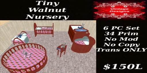 Tiny Walnut Nursery Set