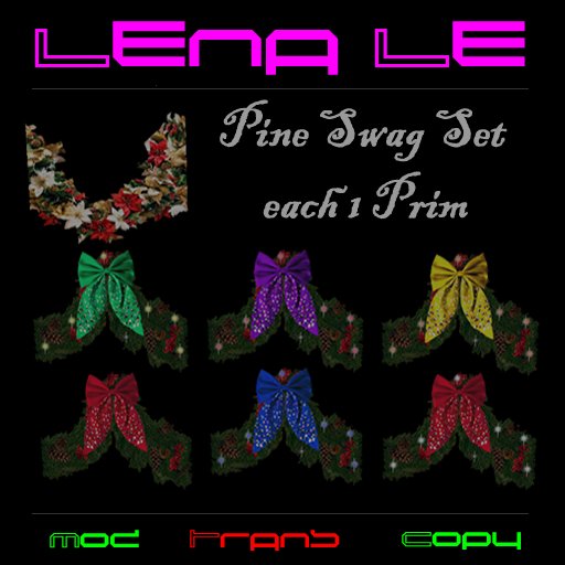 Christmas Pine Swag Set