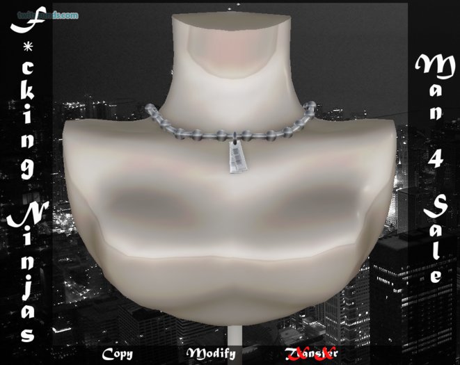 *FN* "Man for Sale" Necklace