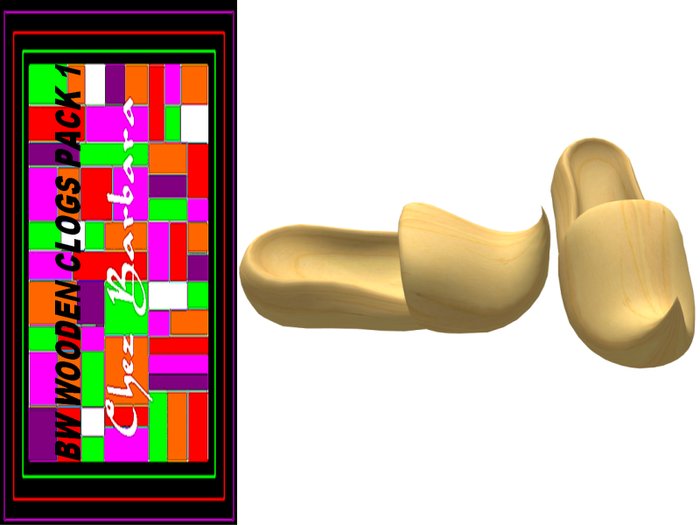 BW WOODEN CLOGS PACK 1