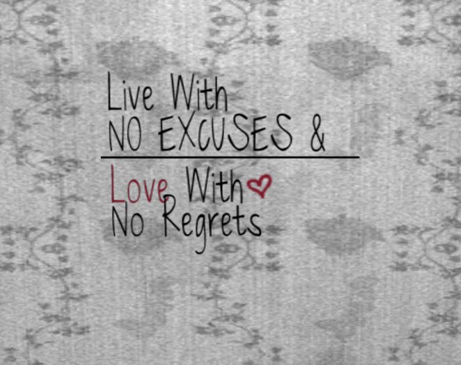 [&Hearts;]No Regrets Decal